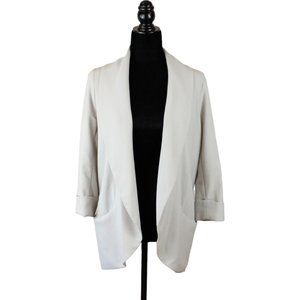 Aritzia Wilfred Chevalier Crete Jacket Size 4 Grey Shawl Collar Blazer D201